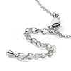 Tarnish Resistant 304 Stainless Steel Cable Chains Bracelet Making AJEW-P119-02P-3