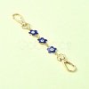 Alloy Enamel Evil Eye Flower Link Bag Strap FIND-YW00004-2