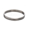 Tarnish Resistant Fashionable Unisex 304 Stainless Steel Bangles BJEW-L552-05P-8mm-1