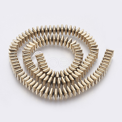 Electroplated Non-magnetic Synthetic Hematite Bead Strand X-G-E495-08A-1