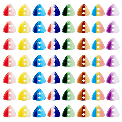 80Pcs 2-Hole Porcelain Buttons PORC-PJ0001-02A-1