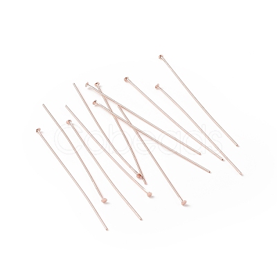 Brass Flat Head Pins KK-WH0058-03D-RG-1