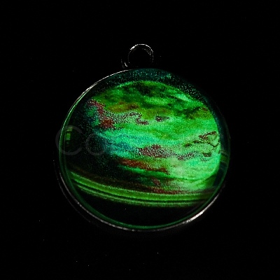 Galaxy Theme Luminous Glass Ball Pendants GLAA-D021-01P-01-1