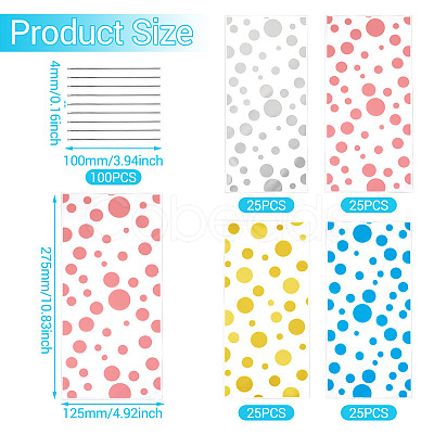 4 Styles OPP Cellophane Candy Storage Bags Sets ABAG-TAC0013-20B-01-1