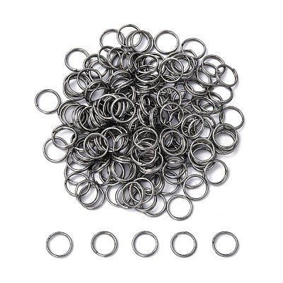 Iron Split Rings JRD8MM-01B-NF-1