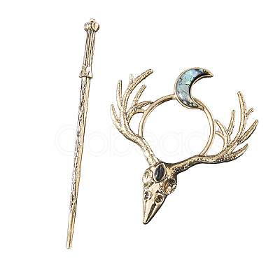 Skull Alloy Hair Sticks LS-PW-WG17AB8-01-1