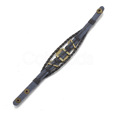Imitation Leather Bracelet Making MAK-R024-03-1