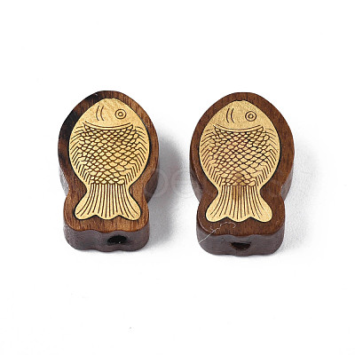Natural Wood Undyed Beads WOOD-N013-003-1