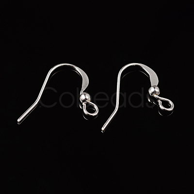 Brass French Earring Hooks KK-Q369-S-1
