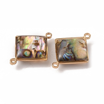 Natural Abalone Shell/Paua Shell Connector Charms KK-WH0031-05C-1