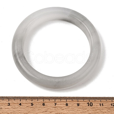 Natural White Jade Bangles for Women BJEW-R296-07-1