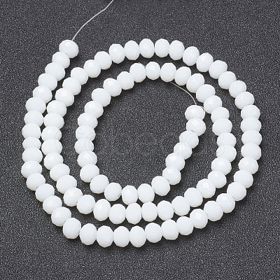 Opaque Solid Color Glass Beads Strands EGLA-A034-P4mm-D01-1