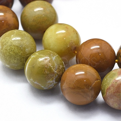 Natural Yellow Opal Beads Strands G-D0013-62D-1