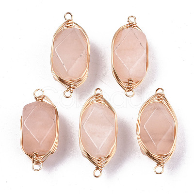 Natural Pink Aventurine Links/Connectors G-T131-100E-1