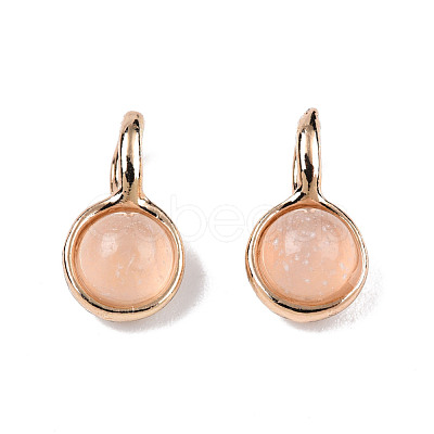 Natural Rose Quartz Charms G-N326-141D-1