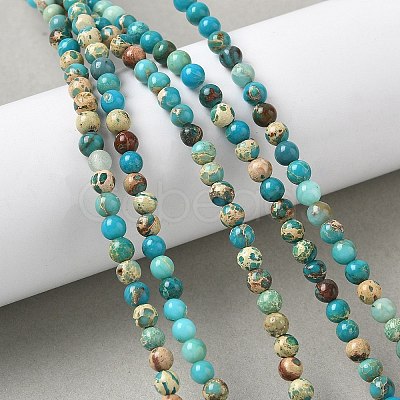 Dyed Natural Regalite/Imperial Jasper/Sea Sediment Jasper Beads Strands G-B124-C05-02-1