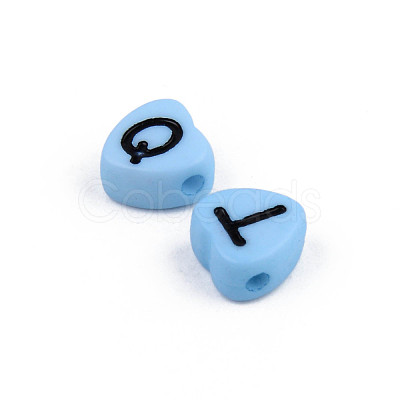 Opaque Acrylic Enamel Beads X-MACR-S273-37-1