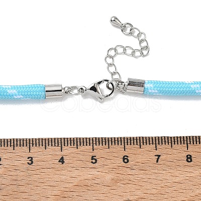Ployester Core-Wrapped Round Cord Necklace Making KK-CBACFA2-03P-21-1