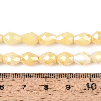 Anti-Tarnish Electroplate Glass Beads Strands X-GLAA-T025-13A-09-1