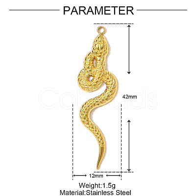 304 Stainless Steel Pendants STAS-OY001-10G-1