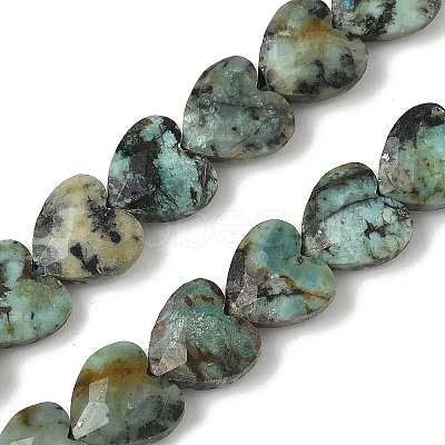 Natural African Turquoise(Jasper) Beads Strands G-D316-B09-1