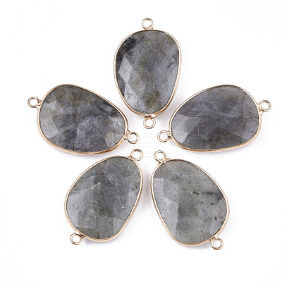 Natural Labradorite Links connectors G-S344-71A-1