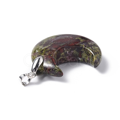 Natural Dragon Blood Jasper Pendants G-Z022-04J-1