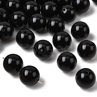 Imitation Jade Acrylic Beads SACR-S188-20mm-01-1
