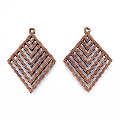Natural Walnut Wood Pendants X-WOOD-N011-011-1