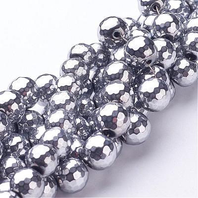 Non-Magnetic Synthetic Hematite Bead Strands G-D009-1-1
