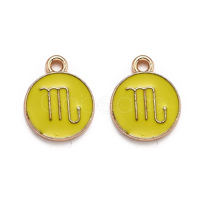Alloy Enamel Pendants ENAM-S124-01B-14L-1