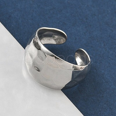 304 Stainless Steel Open Cuff Rings RJEW-A079-01J-P-1
