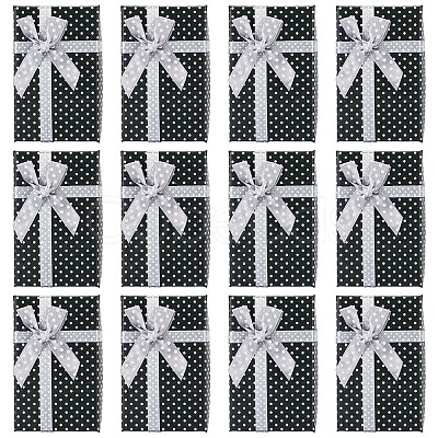Polka Dot Print Cardboard Jewelry Gift Boxes with Bowknot X1-CON-TAC0001-10E-1