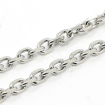 Tarnish Resistant 304 Stainless Steel Necklaces NJEW-F027-40-3.5mm-1