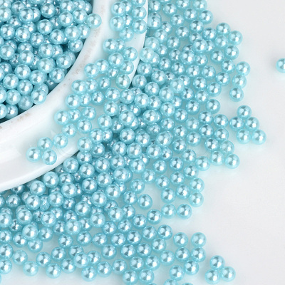 Imitation Pearl Acrylic Beads OACR-S011-6mm-Z19-1