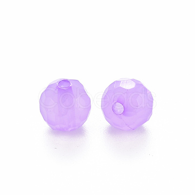 Transparent Acrylic Beads TACR-S154-62E-1