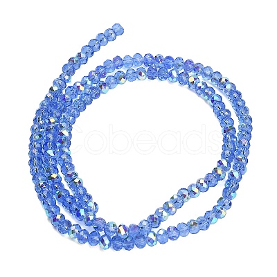 Electroplate Glass Beads Strands GL-CBAA615-03H-1