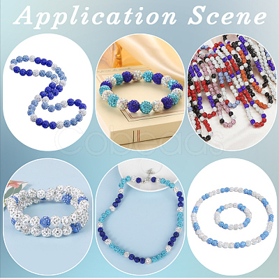 40Pcs 10 Colors Resin Rhinestone Beads RESI-PA0001-26A-1