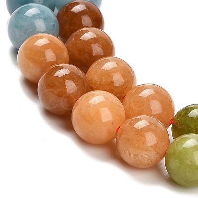 Natural White Jade Beads Strands G-Z097-A01-8mm-C-1