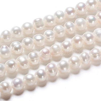 Natural Cultured Freshwater Pearl Beads Strands PEAR-I004-09-1