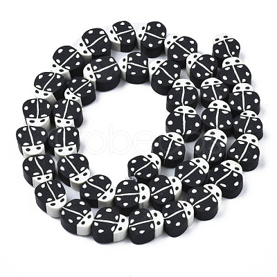 Handmade Polymer Clay Bead Strands CLAY-N011-43B-10-1