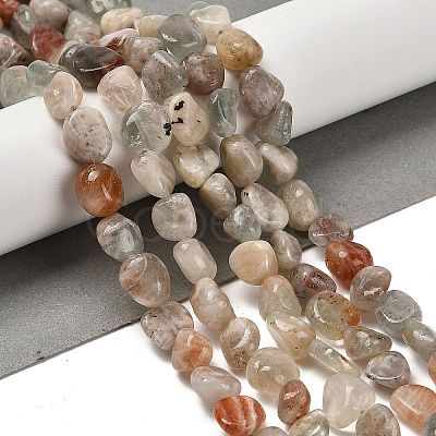 Natural Arusha Sunstone Beads Strands G-P497-01E-43-1