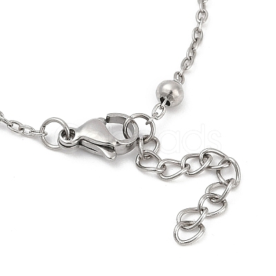 304 Stainless Steel Satellite Chains Bracelet for Women BJEW-E111-08P-A-1