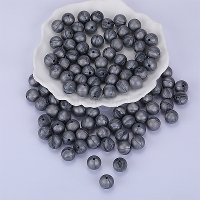 Round Silicone Focal Beads LS-SI-JX0046A-12-1