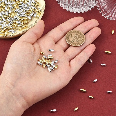 800Pcs 4 Styles Plating Eco-Friendly Plastic Beads KY-YW0002-34-1