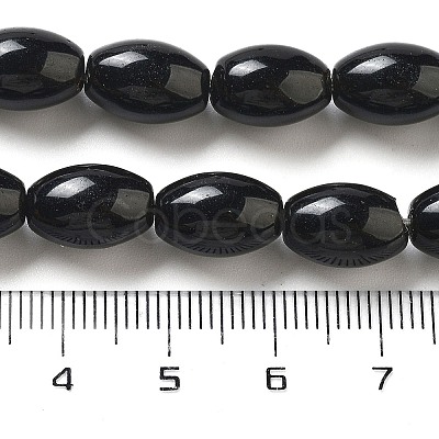 Natural Black Jasper Beads Strands G-B106-B17-01-1