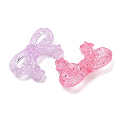 Transparent Crackle Acrylic Beads OACR-B031-12-1
