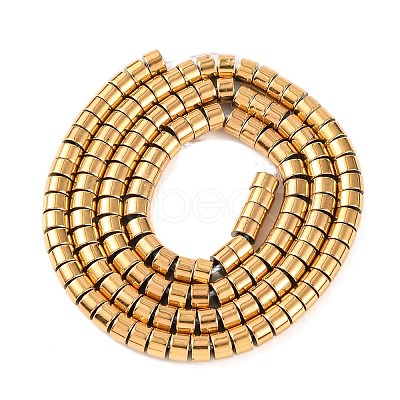 Electroplated Synthetic Non-magnetic Hematite Beads Strands G-H027-G01-03-1