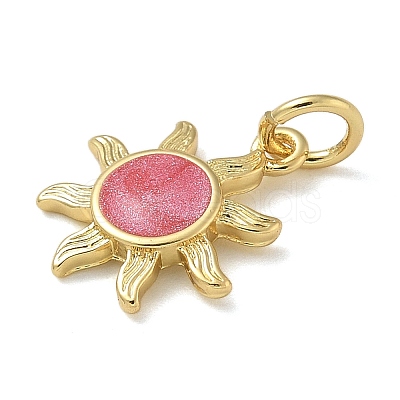 Rack Plating Brass Enamel Charms KK-K392-50G-05-1