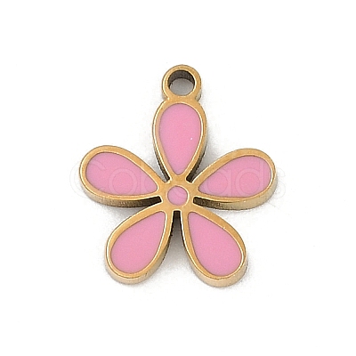 304 Stainless Steel Enamel Charms STAS-I325-102A-G-1
